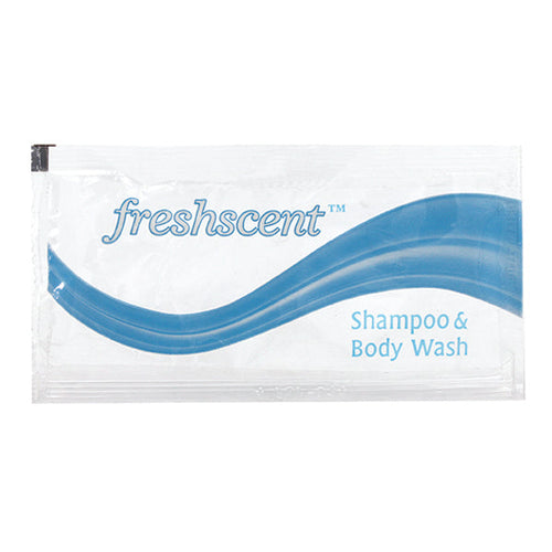 FreshScent FSP 2-in-1 Shampoo and Body Bath - 0.34 oz. Packet (Case)