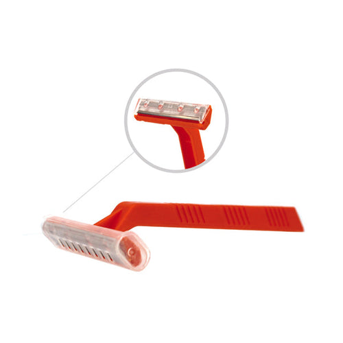 NWI RAZ1 Orange Single Blade Razors (Case)