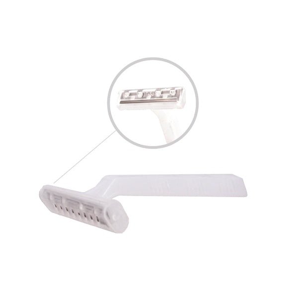 NWI RAZ1C Clear Single Blade Razors (Case)