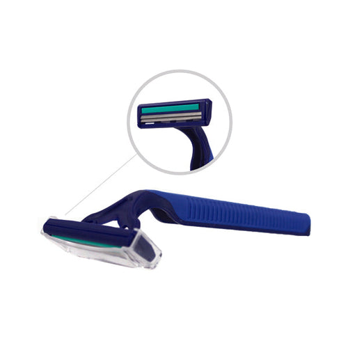 NWI RAZ2DX Twin Blade Razors with Lubricating Strip (Case)