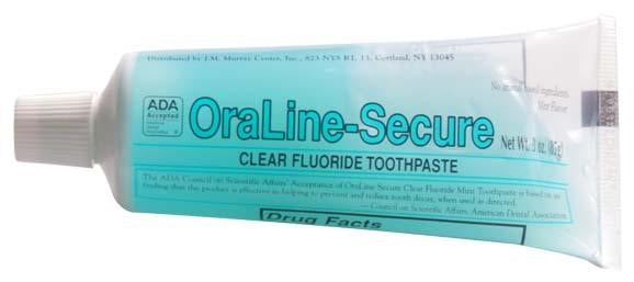 OraLine Secure 3.0 oz ADA Clear Toothgel | ADS - Anchortex ...