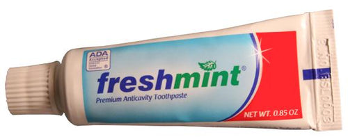 FreshMint TPADA85 Fluoride Toothpaste 0.85 oz. - ADA Approved (Case)